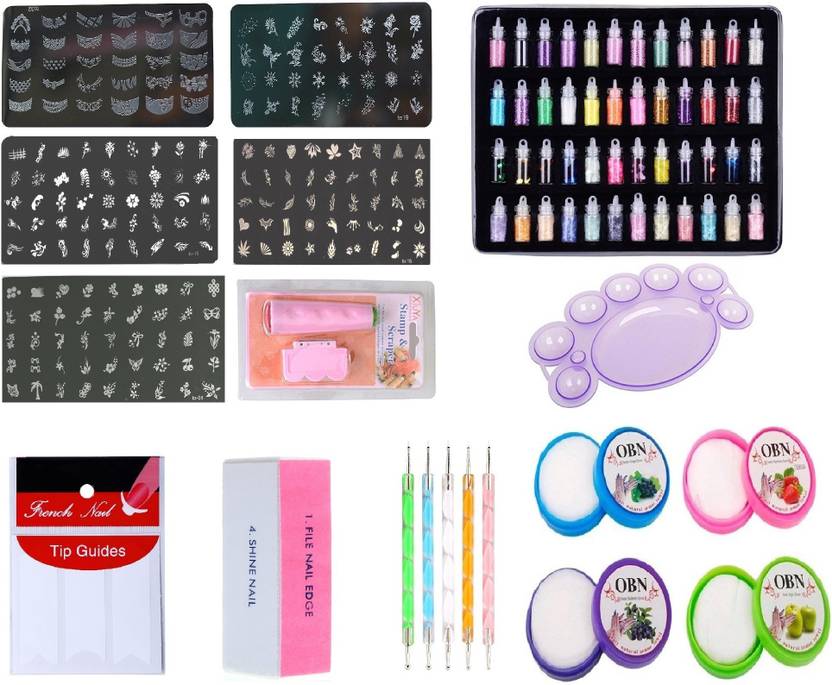 Royalkart Mega Combo Kit Of Nail Art Tools 3d Nail Art Stamping