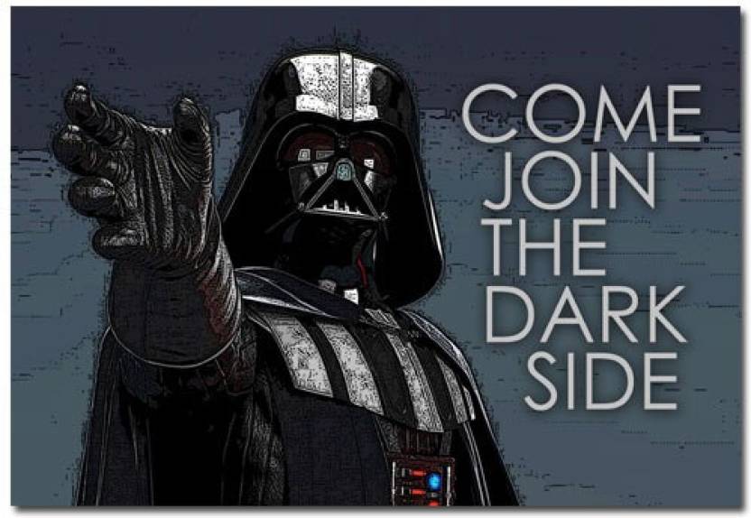 Darth Vader Join The Dark Side Poster Paper Print Quotes And Motivation Posters In India Buy