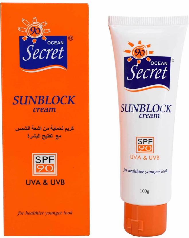 Ocean Secret Sunblock Cream SPF90 , 100g SPF SPF 50 PA++++ Price in India, Buy Ocean Secret