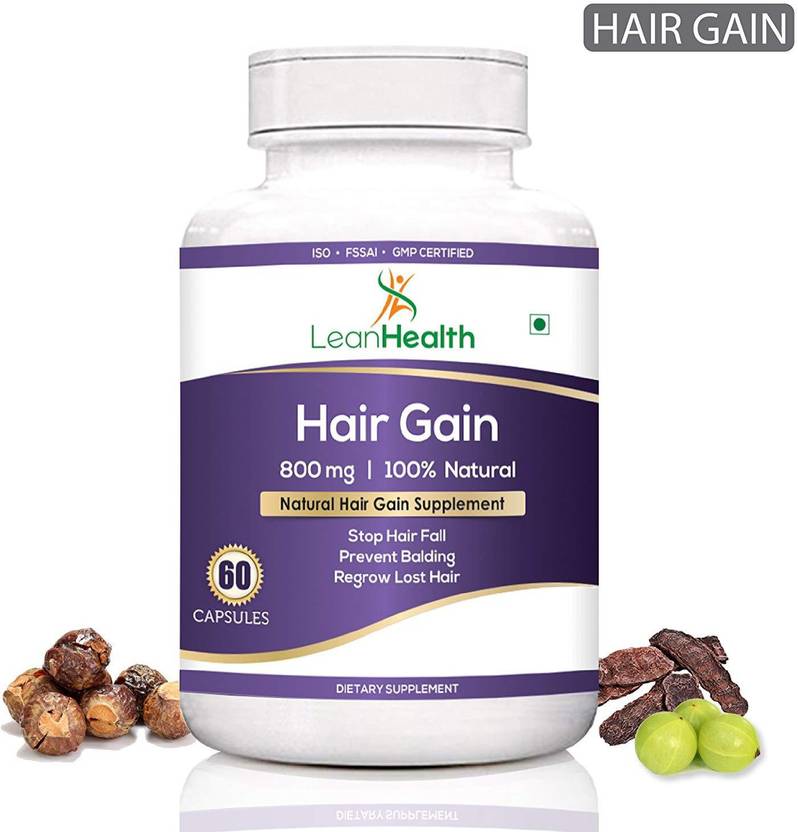 Leanhealth Hair Gain Natural Supplement 60 Capsules Pack Of