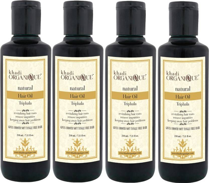 Khadi Organique Trifala Natural Hair Oil 840 Ml Pack Of 4 Hair Oil