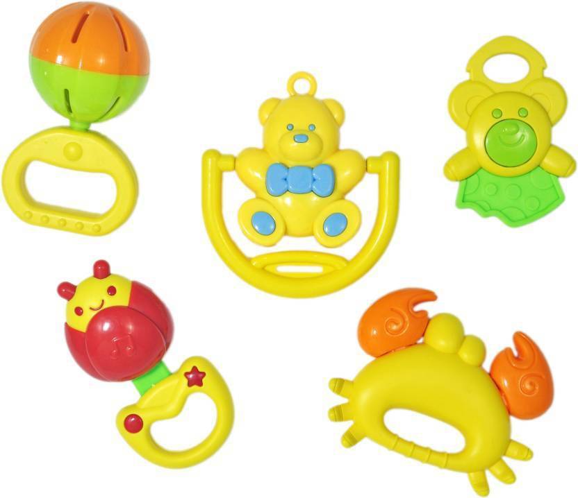 Khushi Safe Non Toxic Plastic Baby Rattle Toy Rattle Price in India