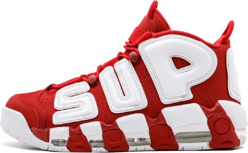 red and white air shoes