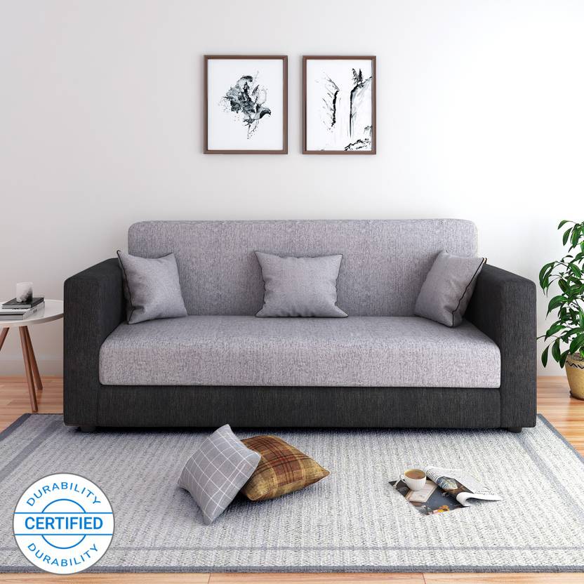 Flipkart Perfect Homes Bergen Fabric 3 Seater Sofa Price in India Buy Flipkart Perfect Homes
