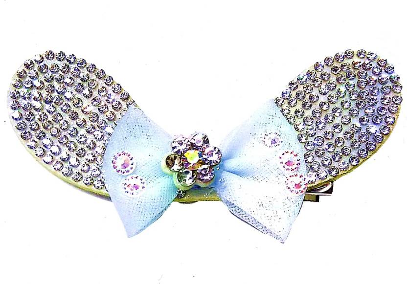 Proplady Partywear Stylish Rhinestone Stud Butterfly Hair Pins For