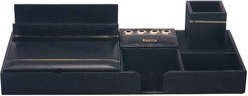Flipkart Com Kebica 9 Compartments Faux Leather Desk Organizer