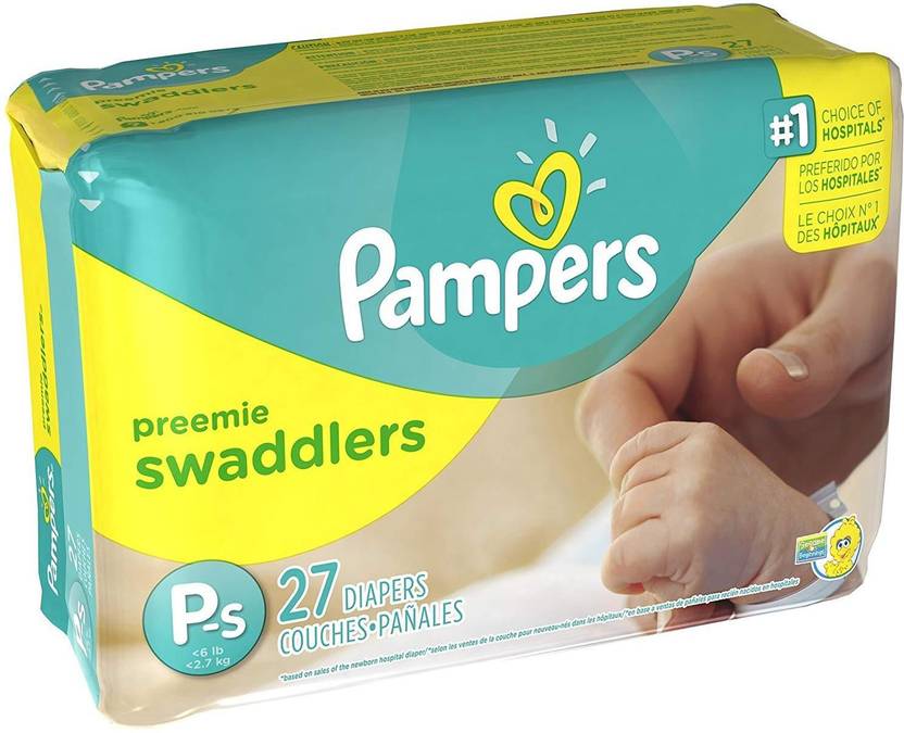 Pampers Swaddlers Diapers Preemie 27 ct New Born Buy 27 Pampers