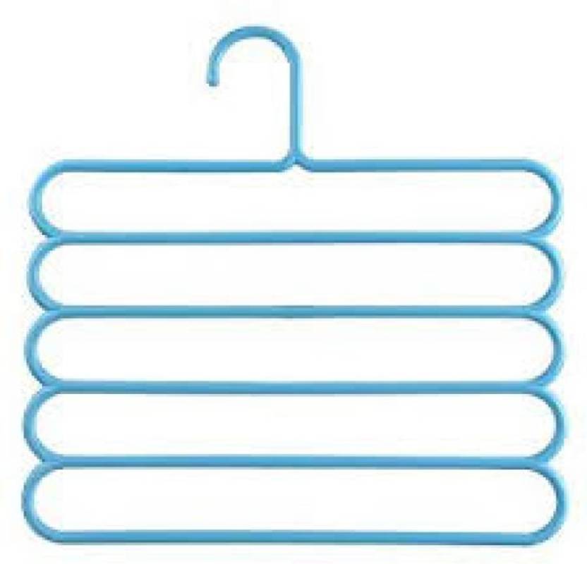 Skywalk 1 Piece Multipurpose 5 Layer Hanger for Cloths Shirts Ties Pants Jeans T-Shirt
