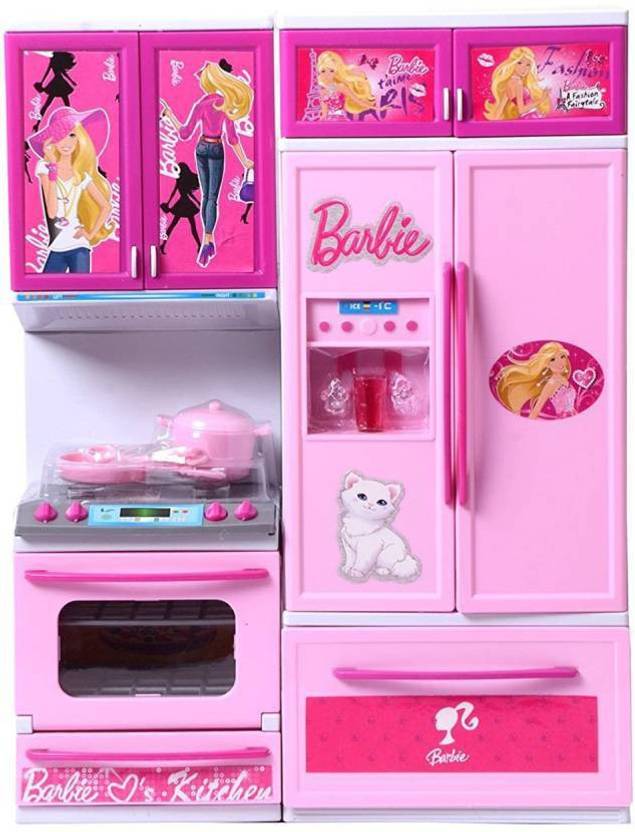 Yamama Barbie Beauty Vogue Battery Operated Light Music Kitchen