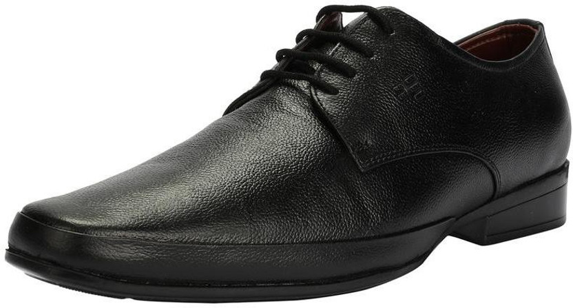 Peter England Black Formal Shoes Derby 
