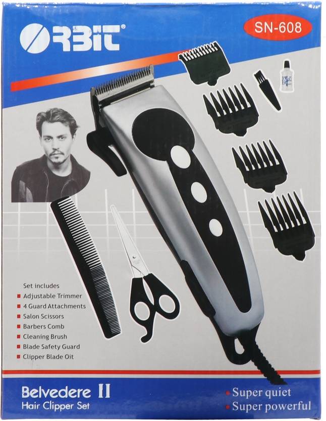 Orbit Sn 608 Belvedere Ii Hair Clipper Set Corded Trimmer For Men