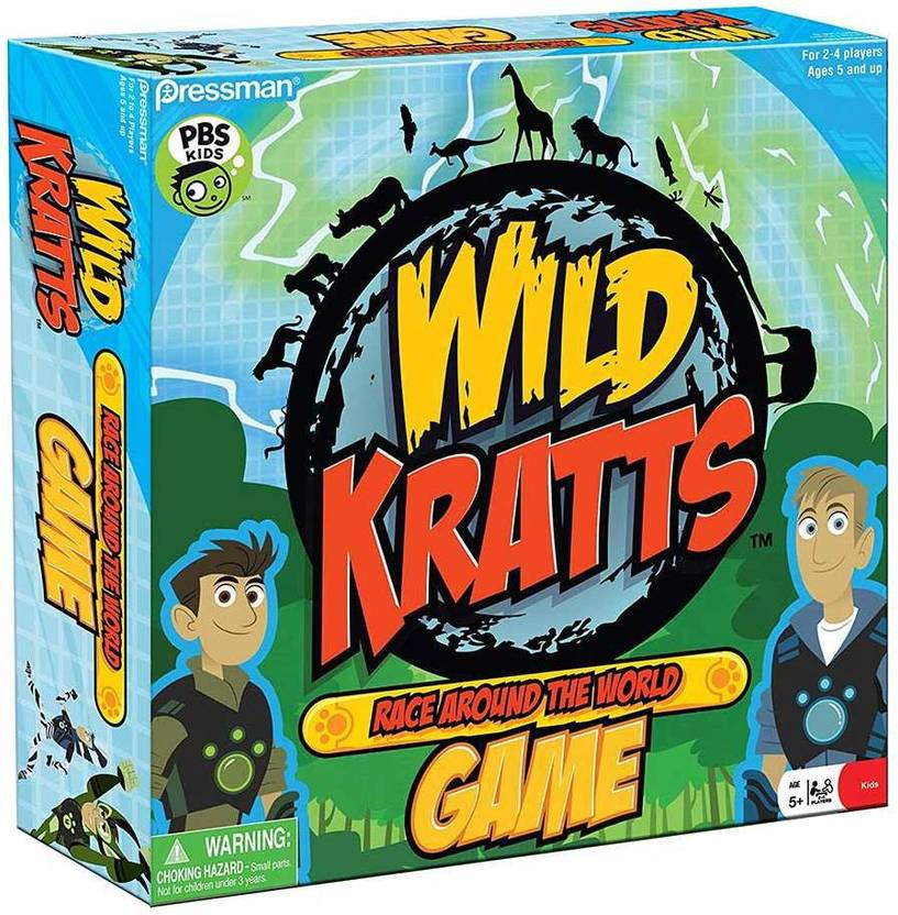 Pressman Wild Kratts Race Around The World Board Game Party & Fun Games