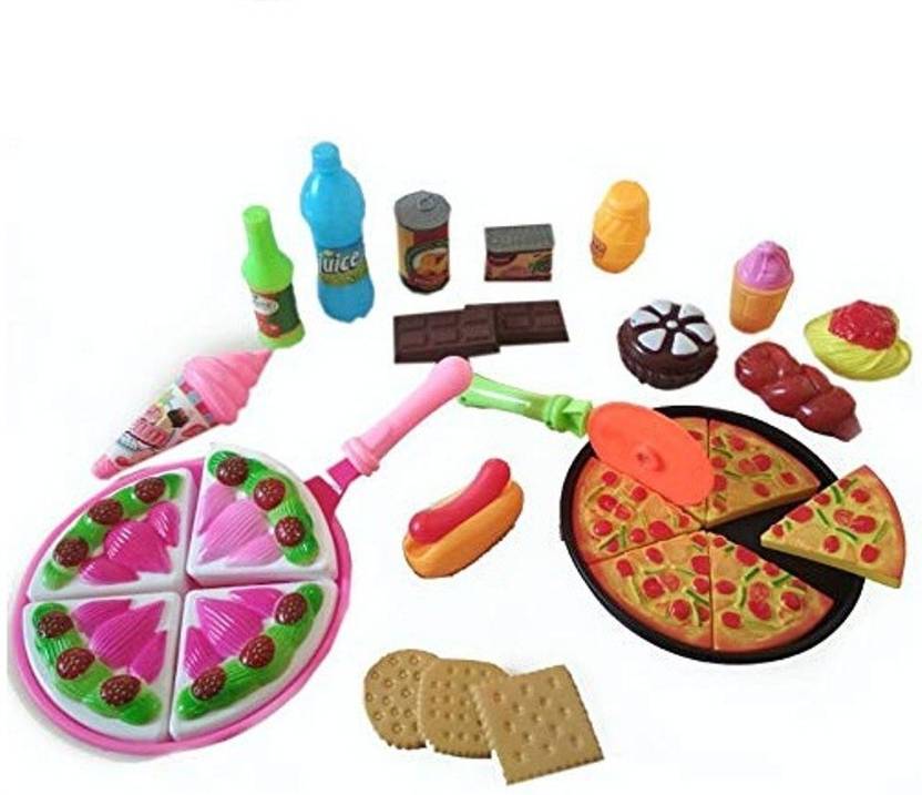 The Viyu Box Pizza Set Toys for Kids, Kitchen DIY Pretend Play Mini