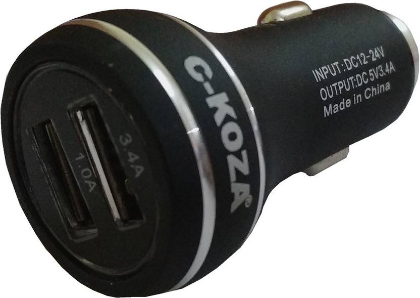 C KOZA 3.4 Amp Turbo Car Charger Price in India Buy C KOZA 3.4 Amp