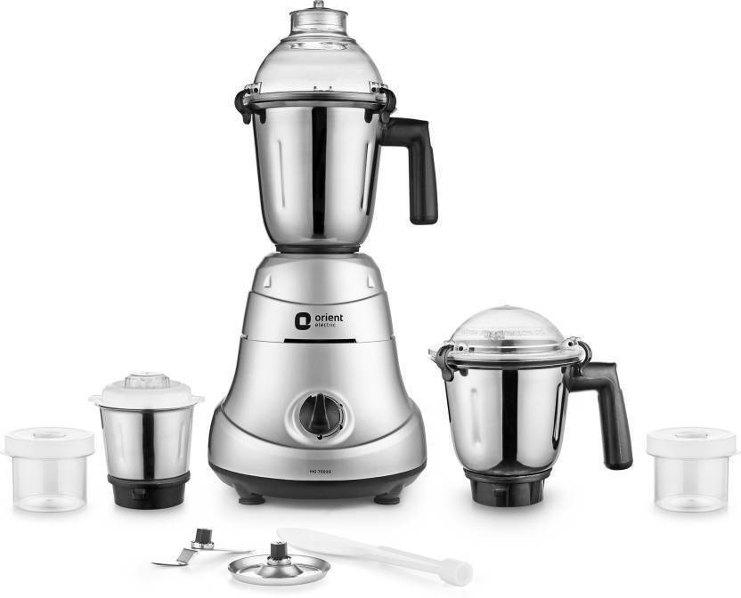 ORIENT Electric Miracle MG7502G 750 Mixer Grinder (5 Jars, Metallic