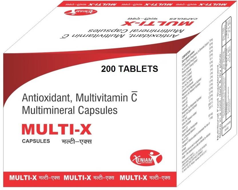 MULTIX Multivitamin , Multimineral & Antioxidant Blister Pack of 200