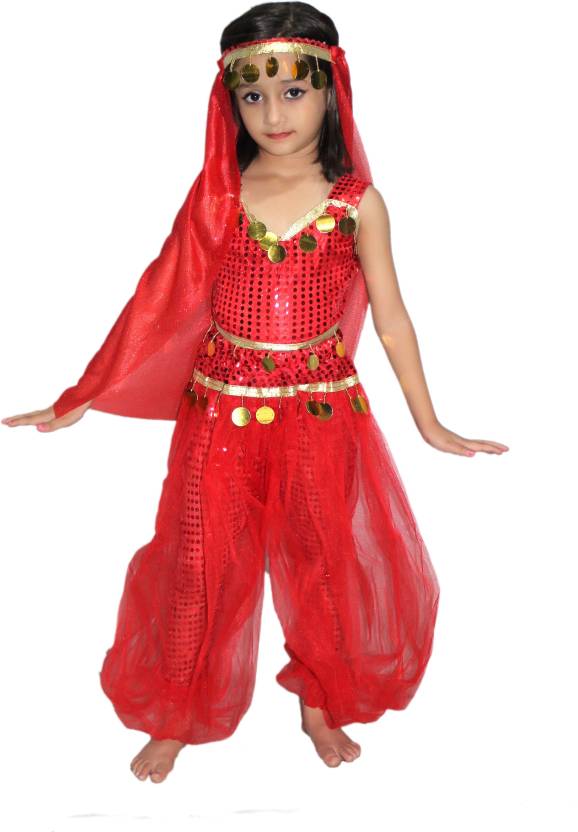 KAKU FANCY DRESSES Traditional Global Costume Arabian Girl Costume/ Jasmine  Cartoon Character Costume -Red, 5-6 Years, For Girls Kids Costume Wear  Price in India - Buy KAKU FANCY DRESSES Traditional Global Costume