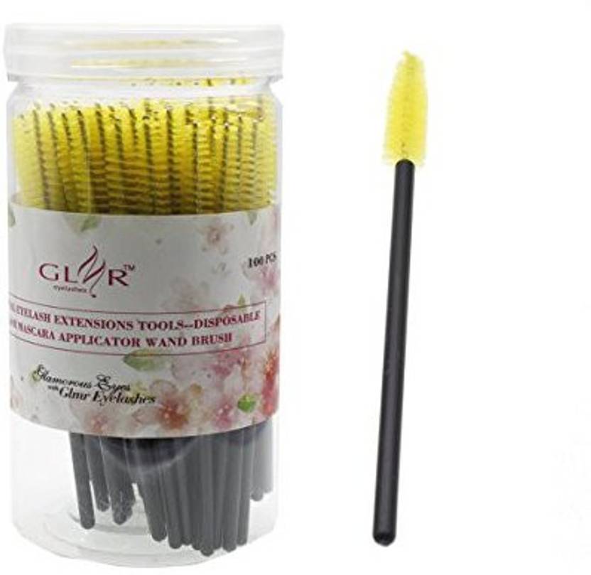 Genrc 100pcs False Eyelash Extension Disposable Mascara Applicator