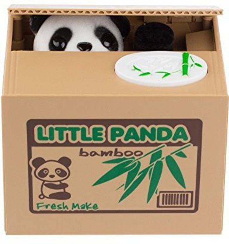 Ambox Cute Stealing Coin Cat Piggy Money Bank White Little Panda - ambox cute stealing coin cat piggy money bank white little panda coin bank white