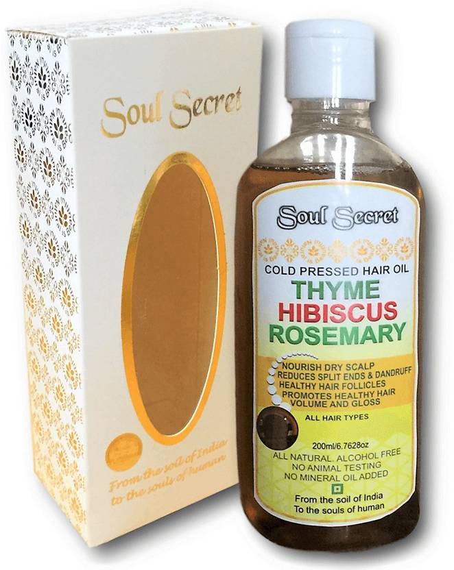 Soul Secret Thyme Hibiscus Rosemary Hair Oil 100 Natural Paraben