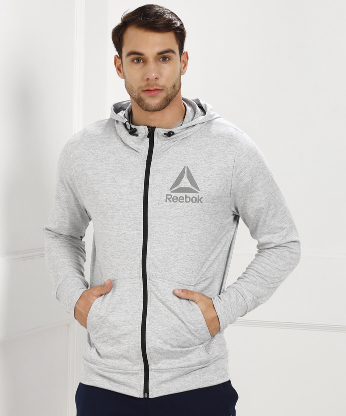 REEBOK Full Sleeve Solid Men Sweatshirt 