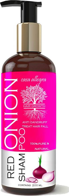 Casa Allegra Red Onion Anti Hair Loss Shampoo Hair Growth Stimulating Shampoo Moisturizing And Strengthening Hair Decreasing Hair Fall Dryness