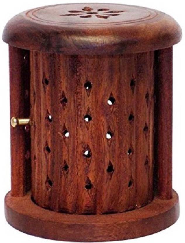 PUREESSENCE Wooden Shutter Cone(Dhoop) Holder Wood Incense Holder Price