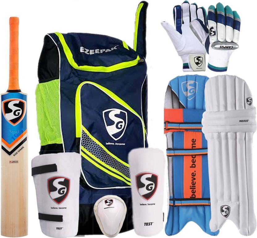 SG Full Cricket Kit with Ezeepak Bag Cricket Kit - Buy SG Full Cricket ...