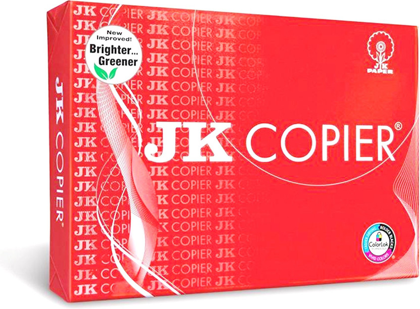 JK Copier A4 Xerox paper-A4 Printer Paper [red] UNRULE A4 75 gsm A4 paper(Set of 1, White)