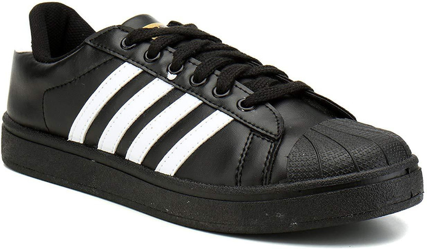 Casual Black Size-8 Sneakers For Men 