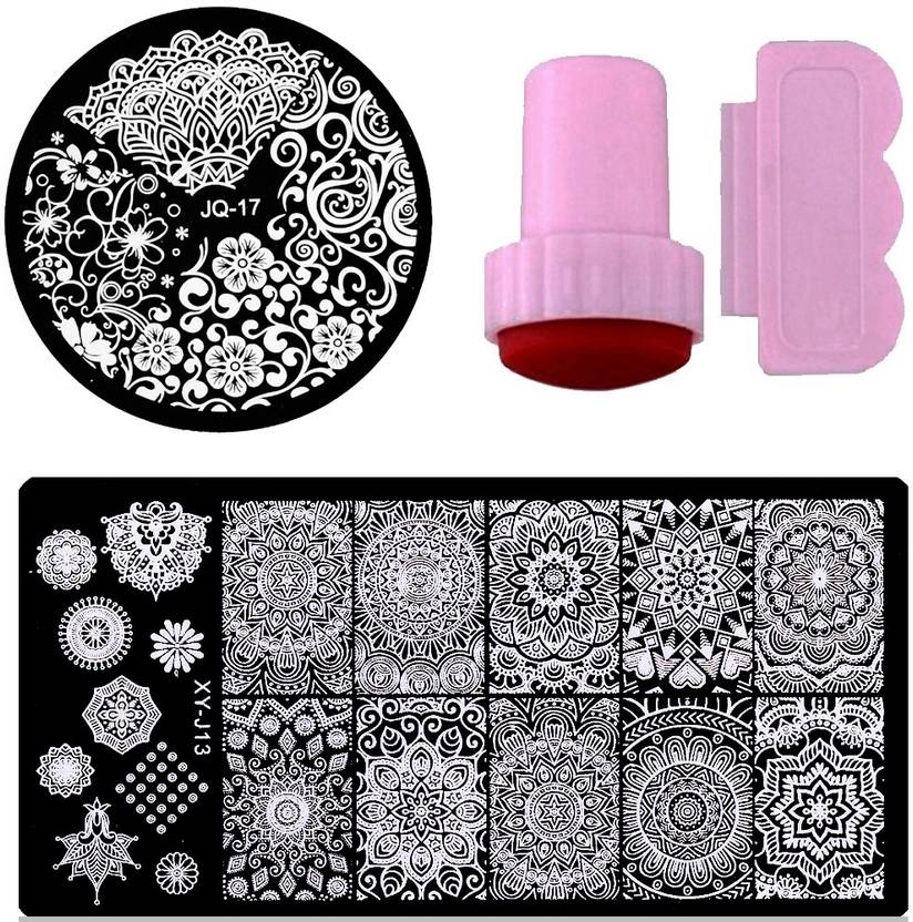 Stz Nail Art Combo Jq17 Image Plate 19 Designs In One Nail Art