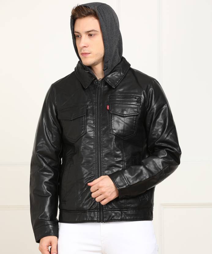 LEVI'S Full Sleeve Solid Men Jacket - Buy Black LEVI'S Full Sleeve Solid  Men Jacket Online at Best Prices in India 