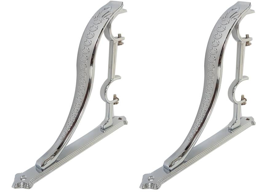 Boruz Silver Rod Rail Bracket Curtain Rods Price In India Buy