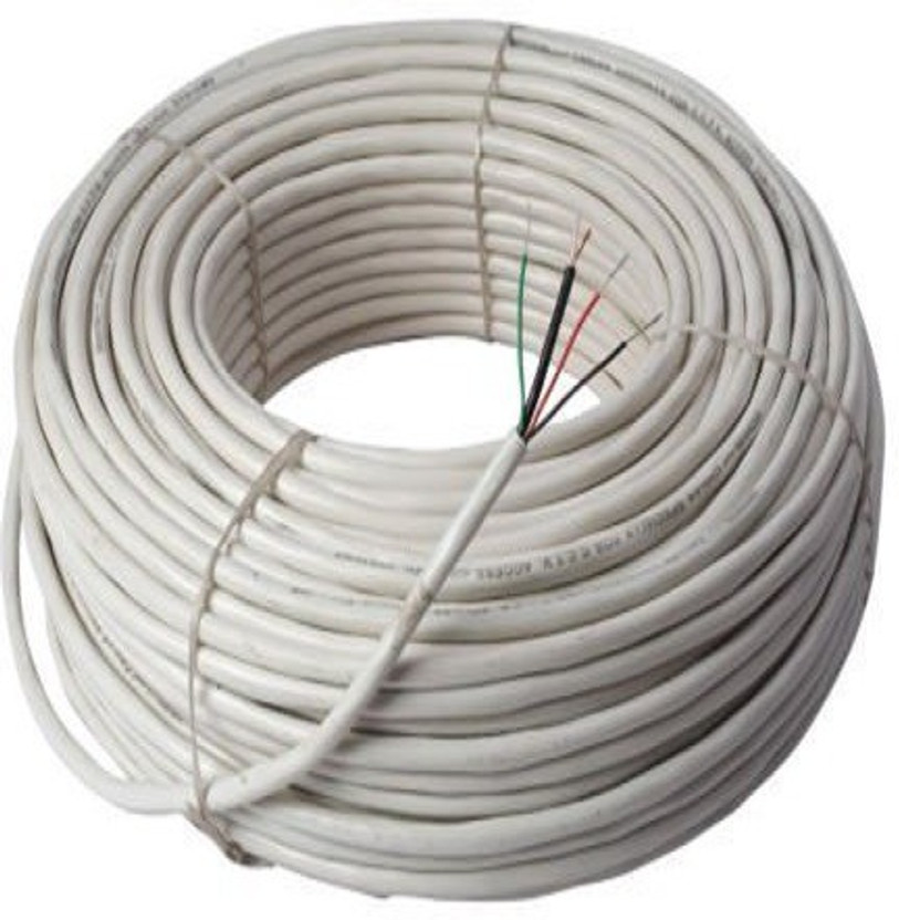HANUTECH copper 0.05 sq/mm White 90 m Wire(white)