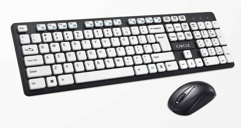 Circle Rover A7 Wireless Combo Keyboard Mouse Set Deskset Uv