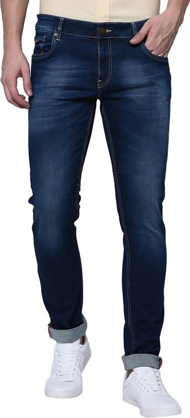 Blue Buddha Skinny Men Dark Blue Jeans 