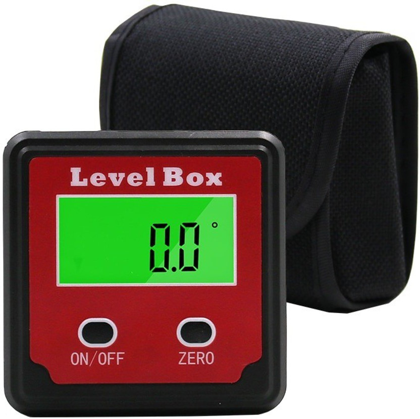 0-360° Digital Box Gauge Angle Protractor Level Inclinometer Magnetic Base