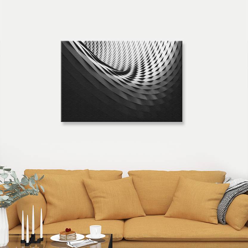 Picsdream Stretched Photo Print Abstract Spiral Pattern On