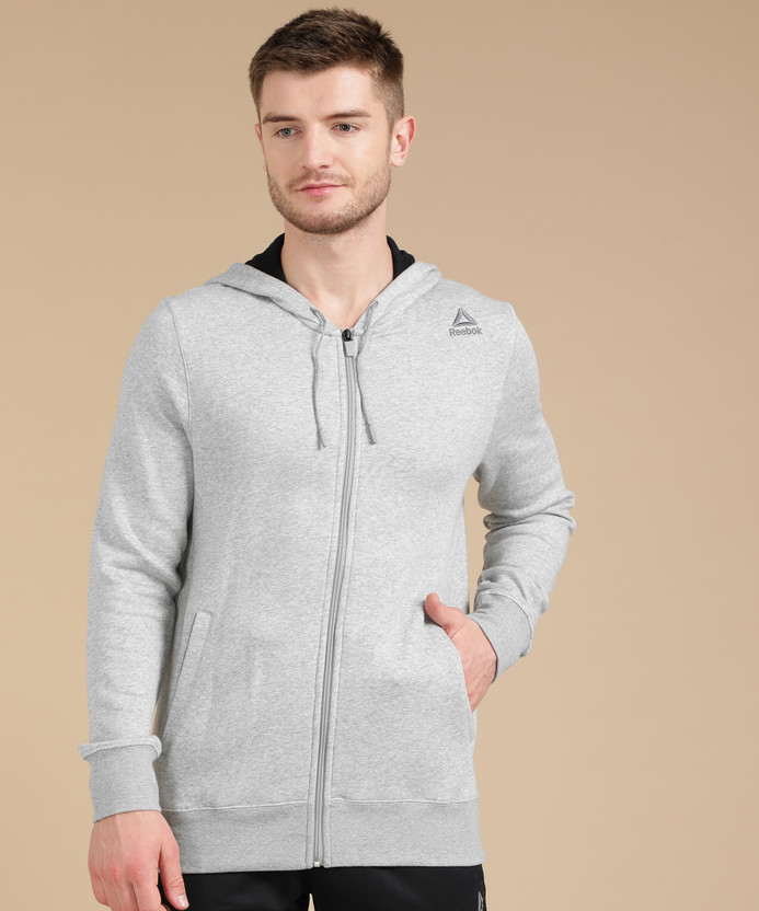 REEBOK Full Sleeve Solid Men Sweatshirt 