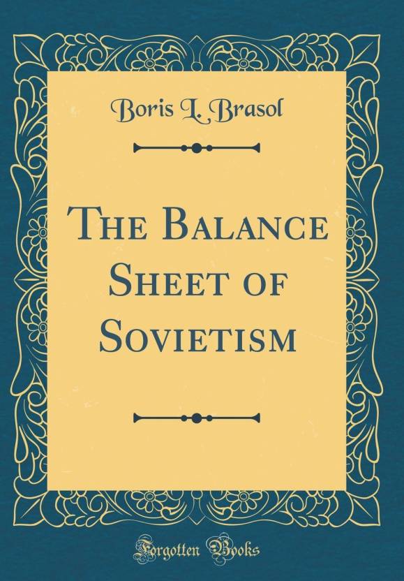 The balance sheet of sovietism english edition