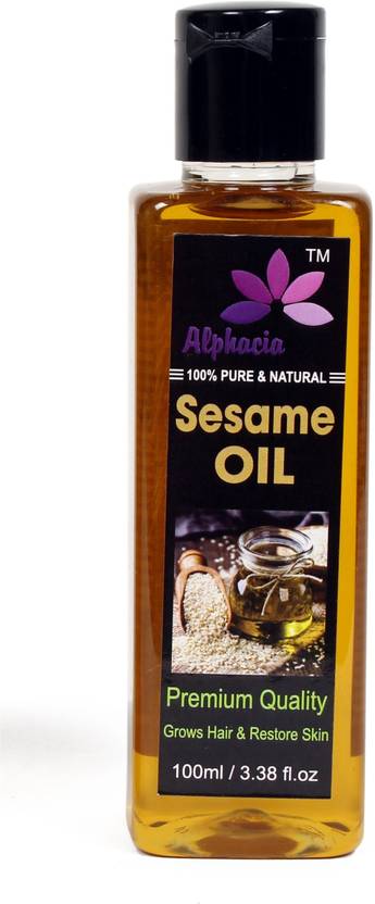Alphacia Organic Virgin Sesame Oil Pure Cold Pressed Oil For
