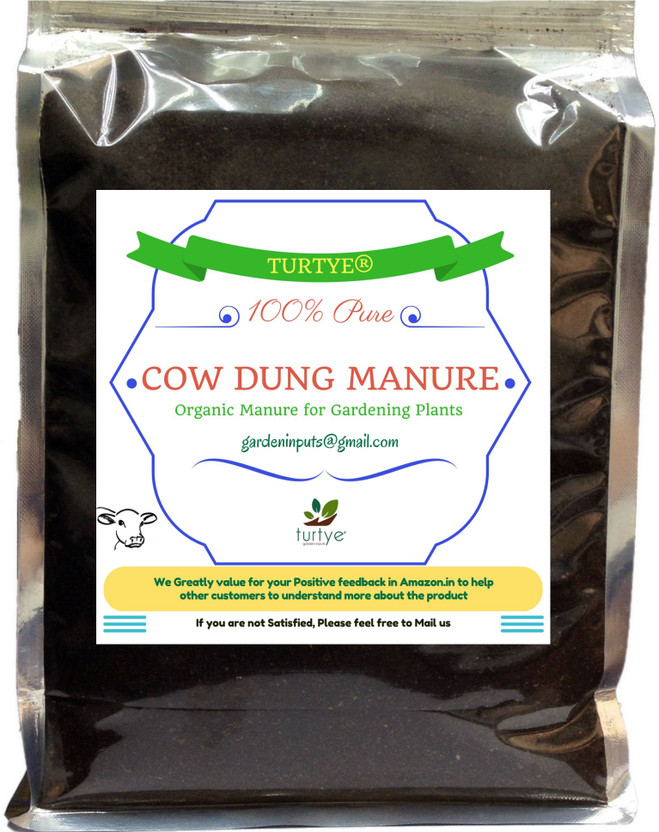 Turtye Cow dung Manure for Gardening Plants (10kg) Manure(10000 g, Powder)