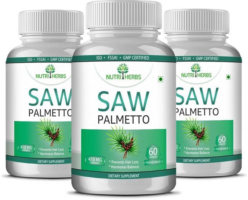 Nutriherbs Saw Palmetto Tablets For Hair Regrowth And Prevents