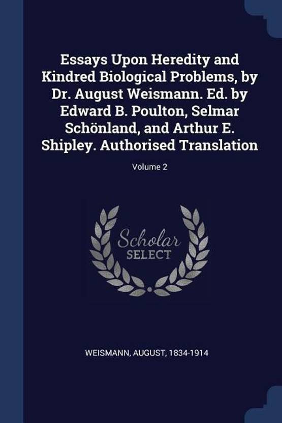 Essays upon heredity image