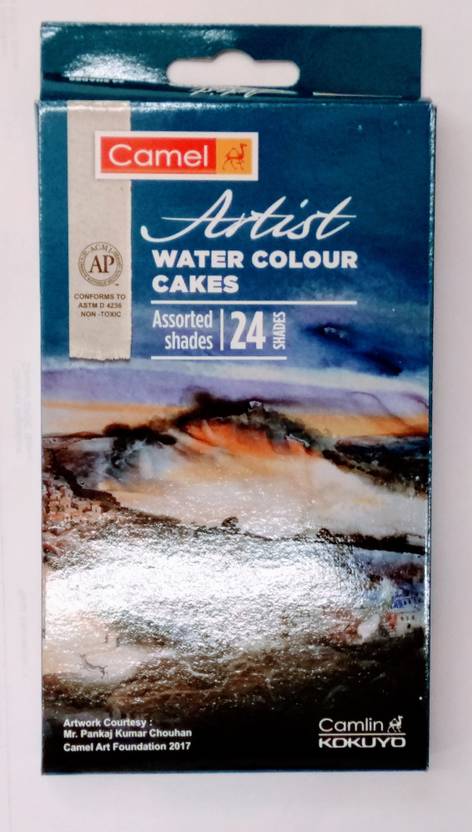 Flipkart.com | Camlin Kokuyo Water Colour Cakes 24 Shades - WATER ...