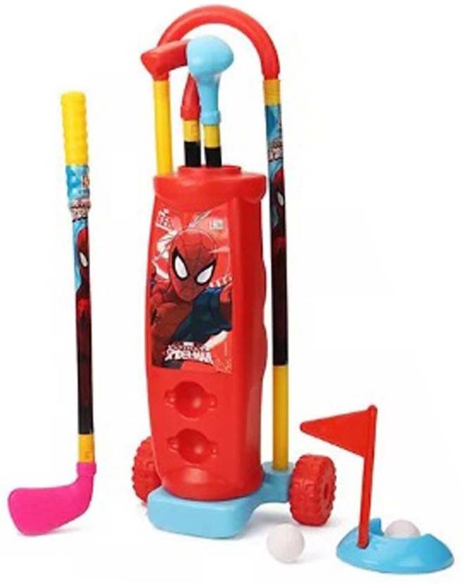 IndusBay Golfer Toy Marvel SpiderMan printed Kid's Golf Toy Set with