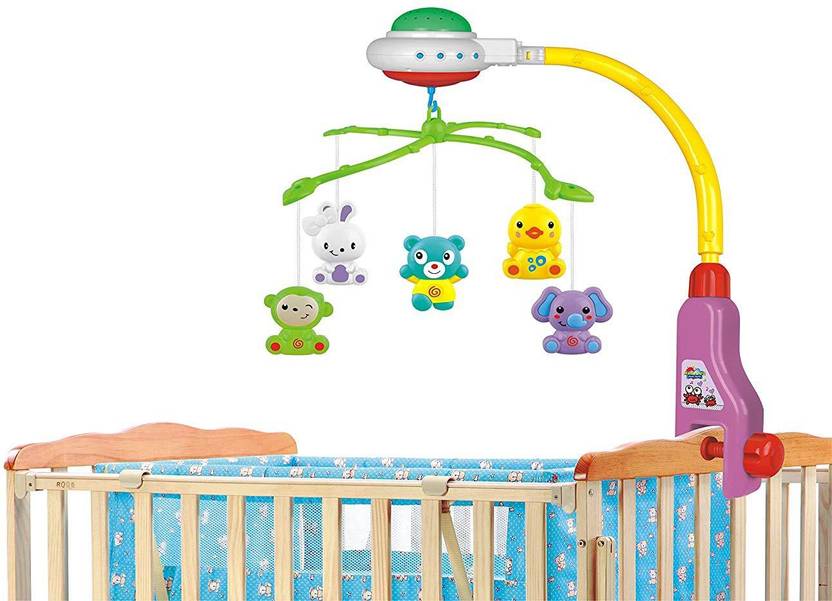 Playhood Musical Cot Mobile With Projector And Rattles Battery