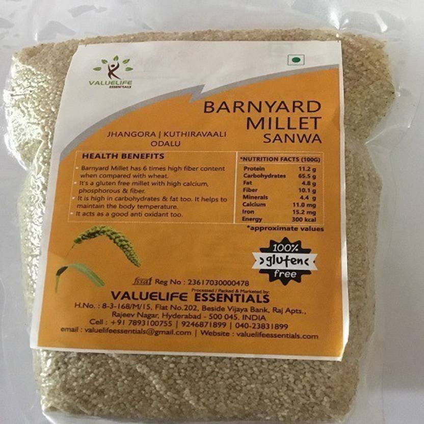 Value Life Jhangora; Sanwa Barnyard Millet Price in India Buy Value