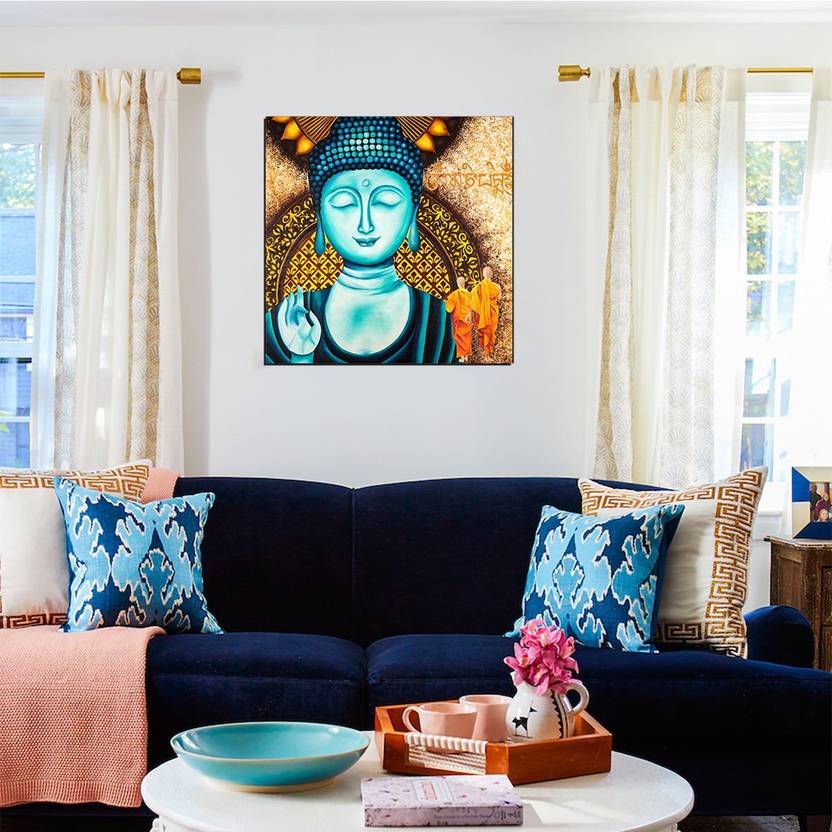 Style Crome Art Of Spiritual Buddha Beauty Wooden Framed Canvas