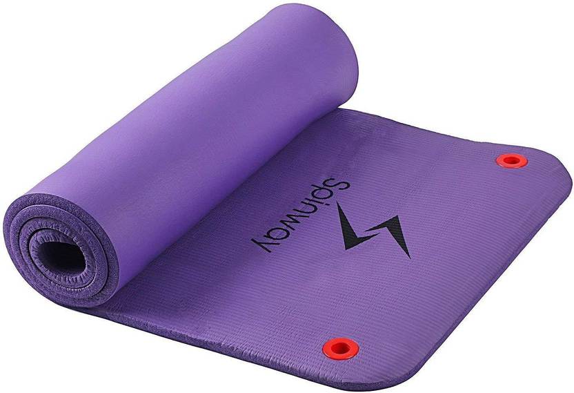Spinway Gym Mat, Yoga and exercise mat with carrying strap Purple 12 mm Gymnastic Mat Buy